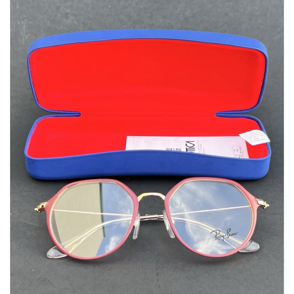 RAY BAN RB1058 Metal Matte Bordeaux on Rose Gold Kids Frames 47 18 130 NEW
